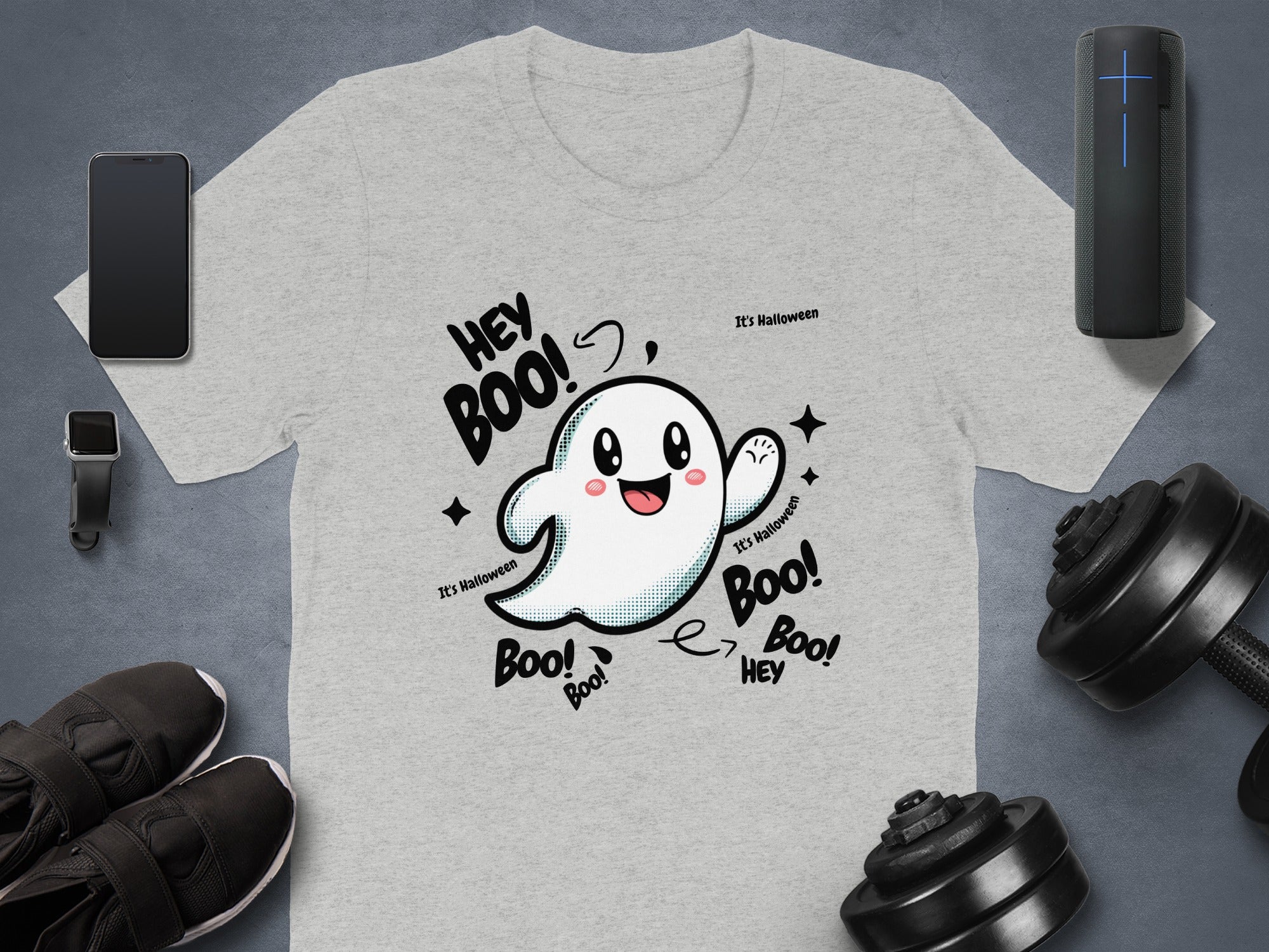 Hey Boo It's Halloween Boo Ghost T-shirt product type