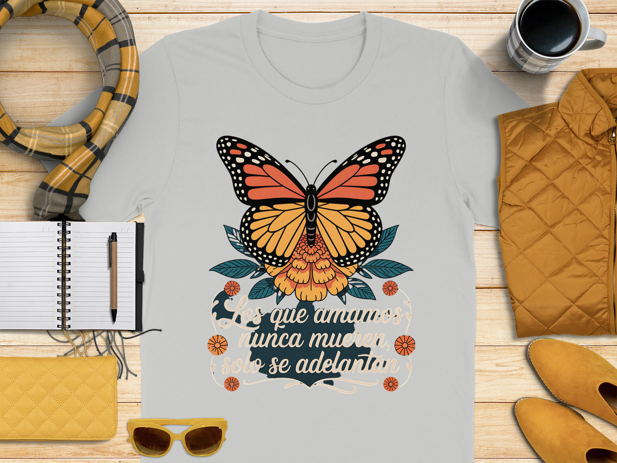 Beautiful Butterfly Design on Classic White product