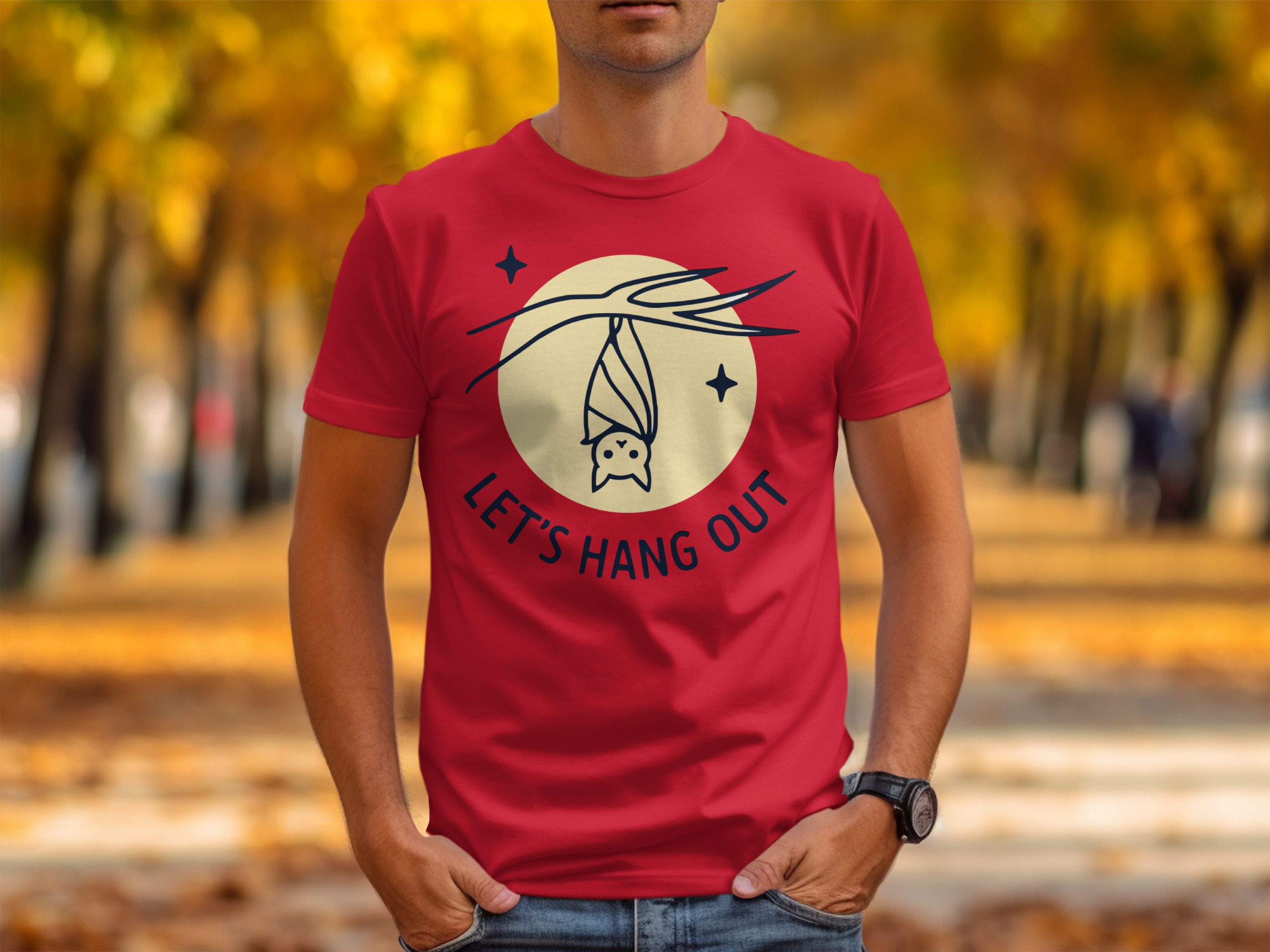 Let's Hang Out Graphic Tee Fun Casual T-shirt product