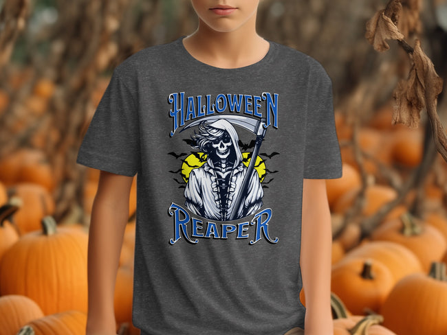Halloween Reaper Graphic Youth Tee Shirt product