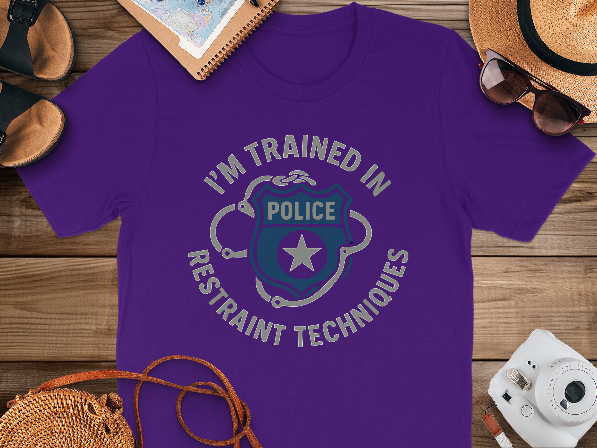 I'm Trained In Restraint Techniques Police Shirt product