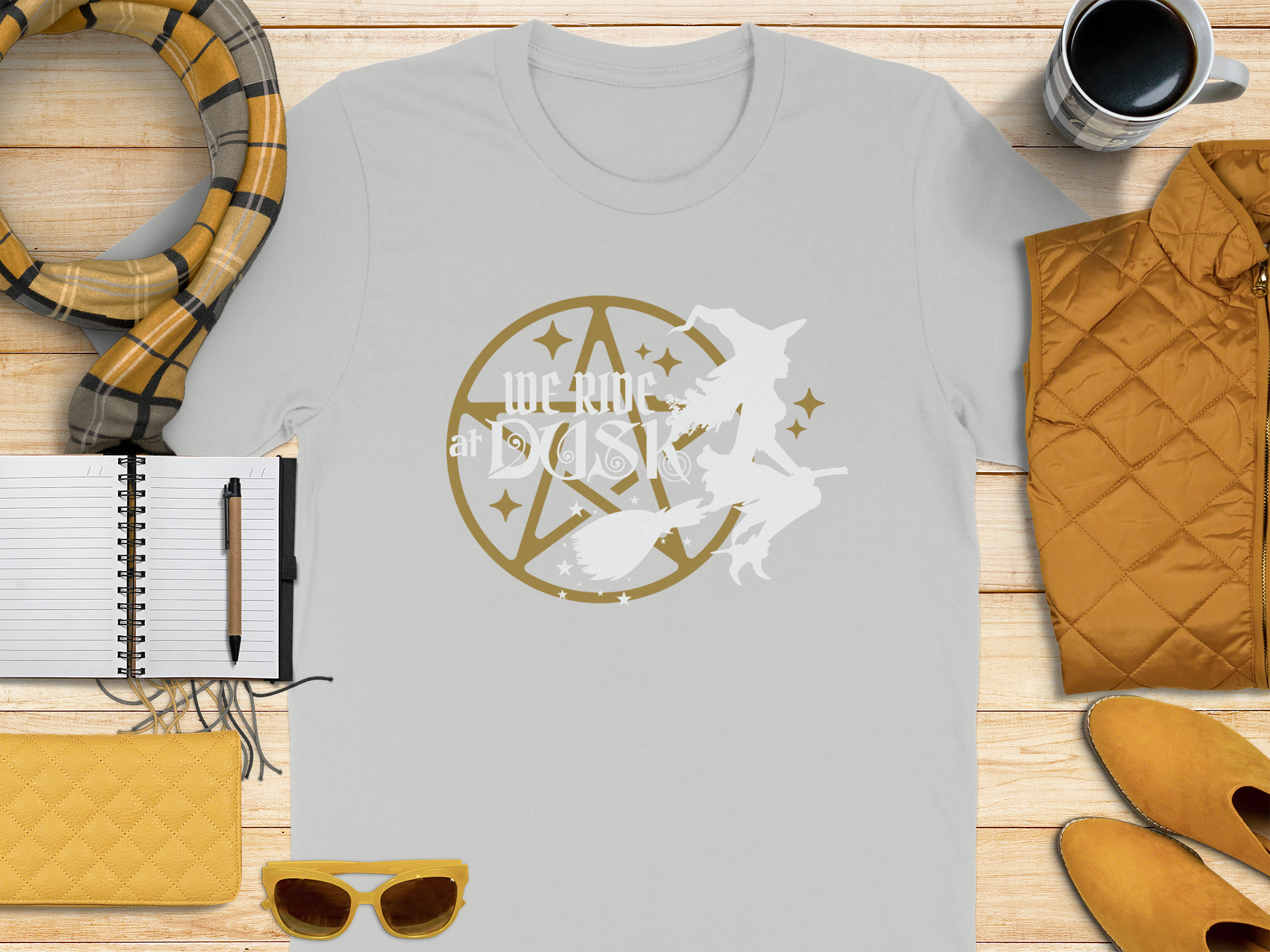 'We Ride At Dusk with Flying Brooms Graphic T-shirt product'