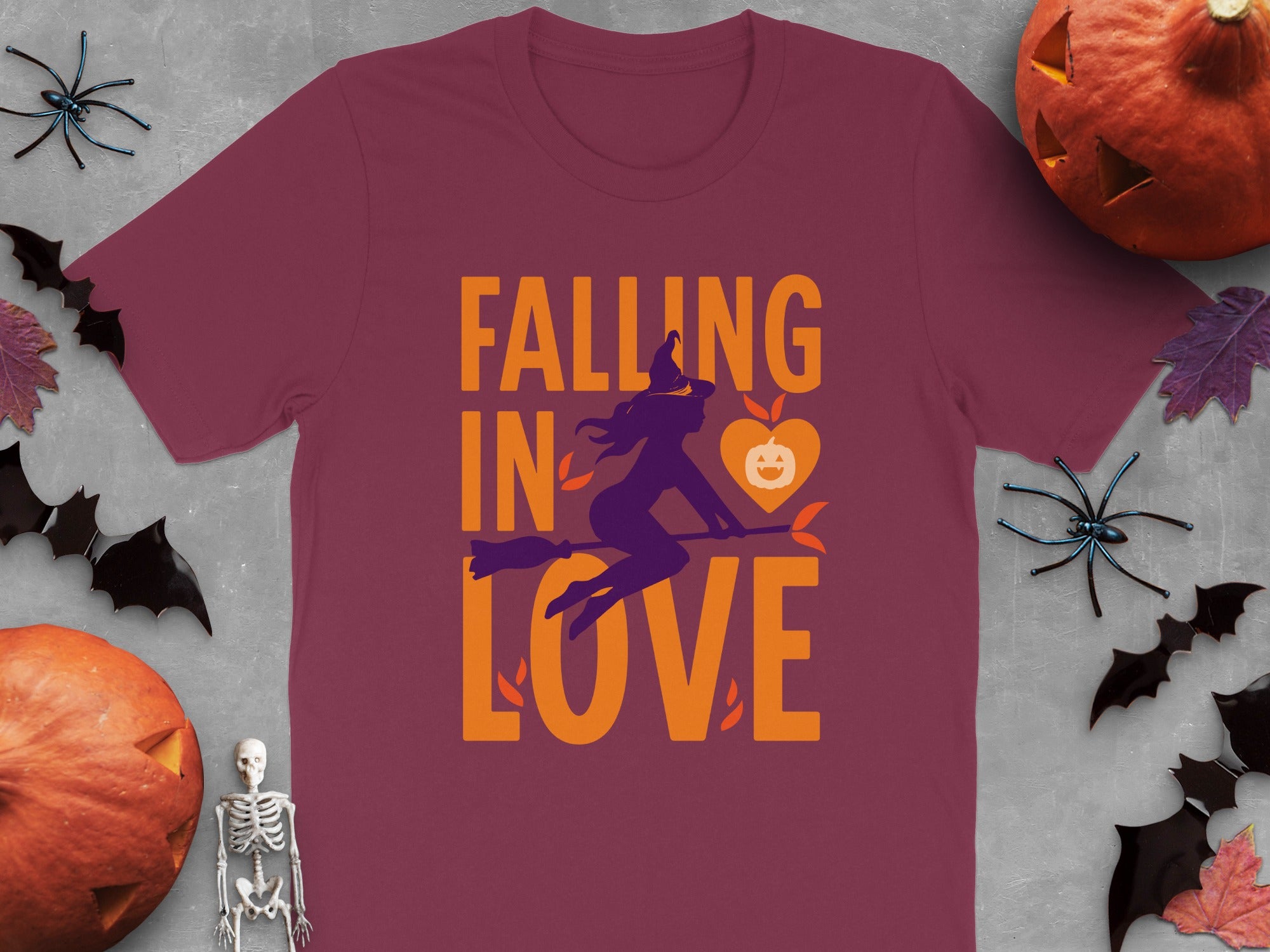 Falling in Love Halloween Witch T-Shirt product type