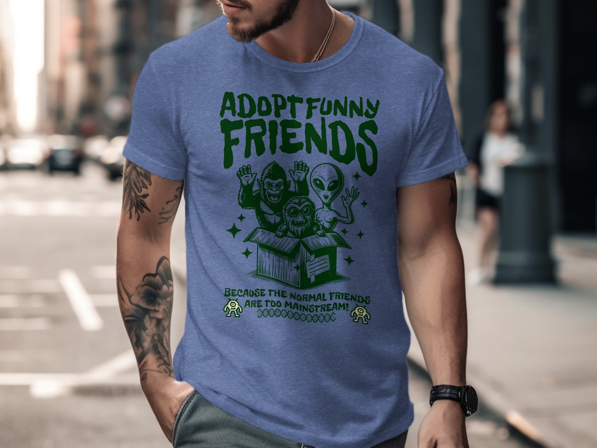 Adopt Funny Friends Graphic Tee product type