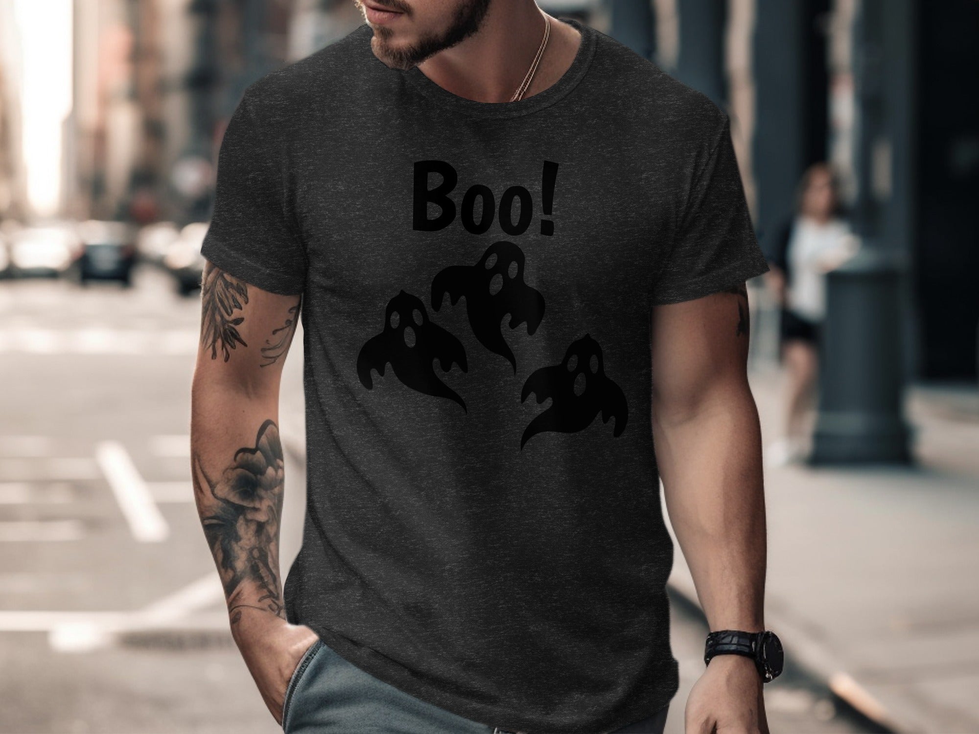 Boo Ghosts Design Spooky Halloween T-shirt product
