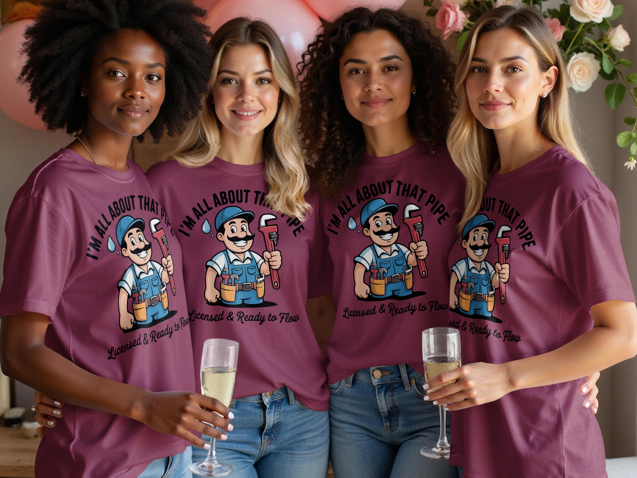 I'm All About That Pipe Plumber Graphic Tee product type