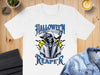 Halloween Reaper Graphic Tee Shirt apparel product type
