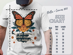 Vibrant Monarch Butterfly Graphic Tee shirt product