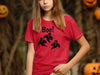 Boo Printed Red Graphic T Shirt Halloween Costume product