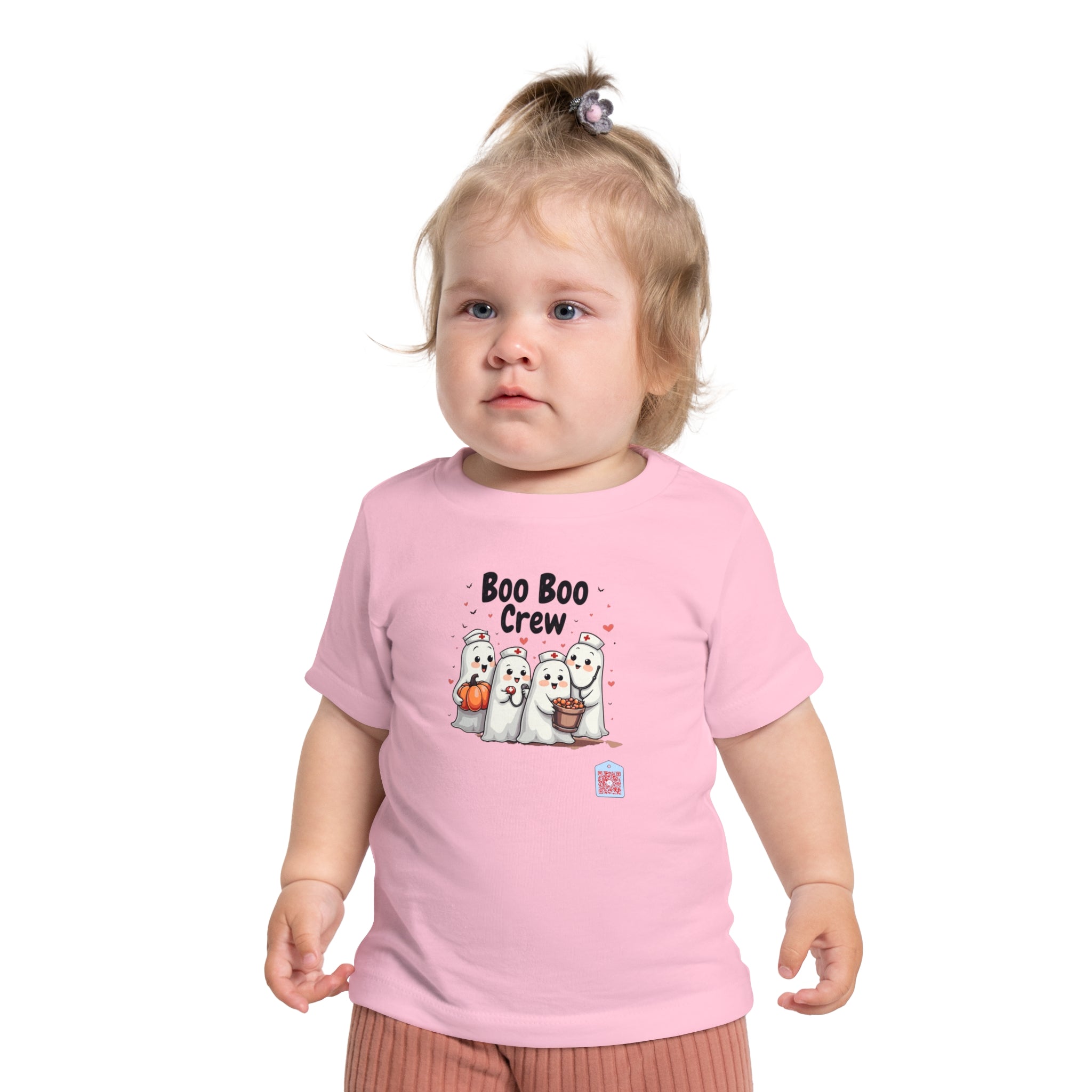 Baby T-Shirt Cute Boo Boo Nurse Ghosts Crew for Halloween