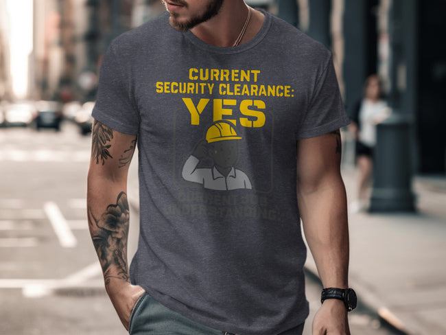 Current Security Clearance YES Graphic T-shirt product type