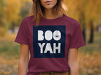 Boo Yah Halloween Spider Themed Graphic Shirt product type