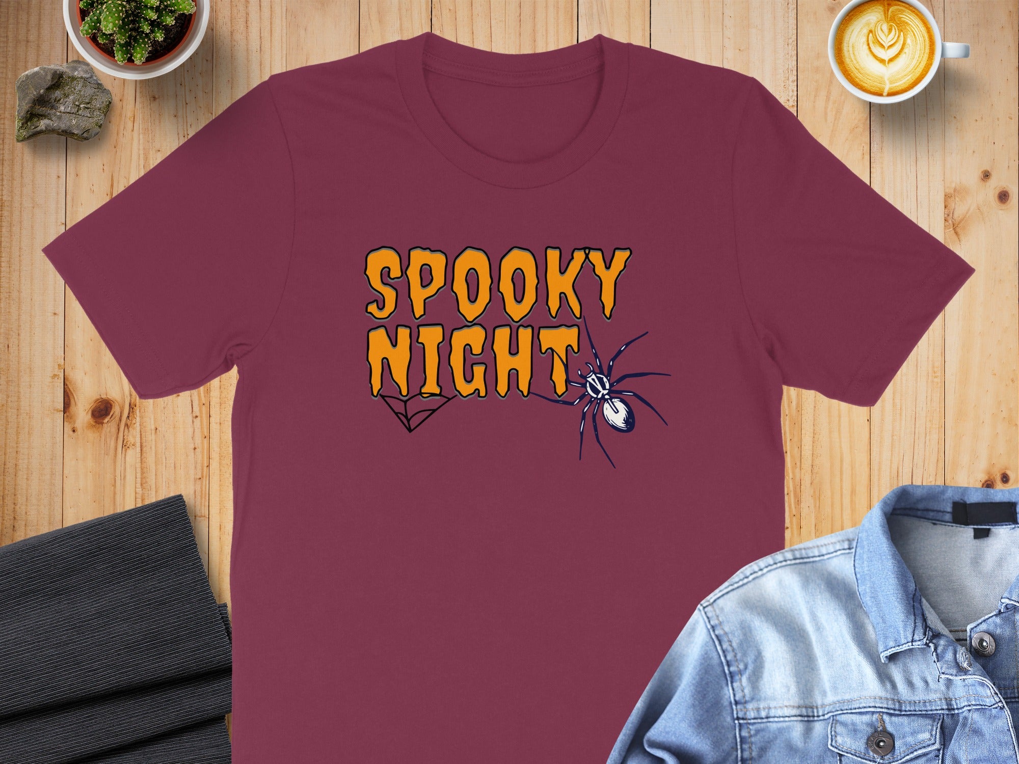 Spooky Night Graphic Tee Halloween Shirt product type