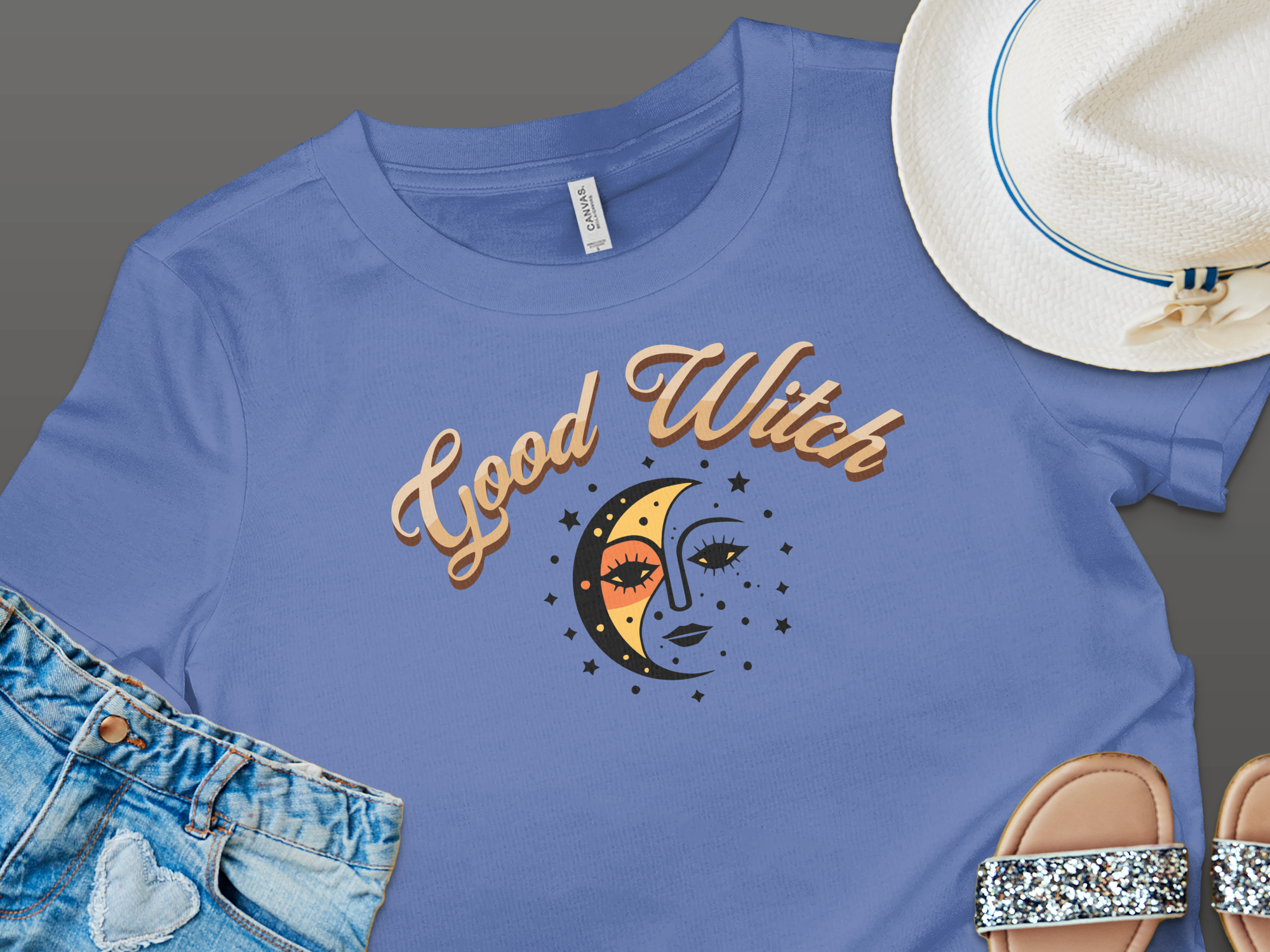 Good Witch Printed T-shirt for Women's Clothing product type
