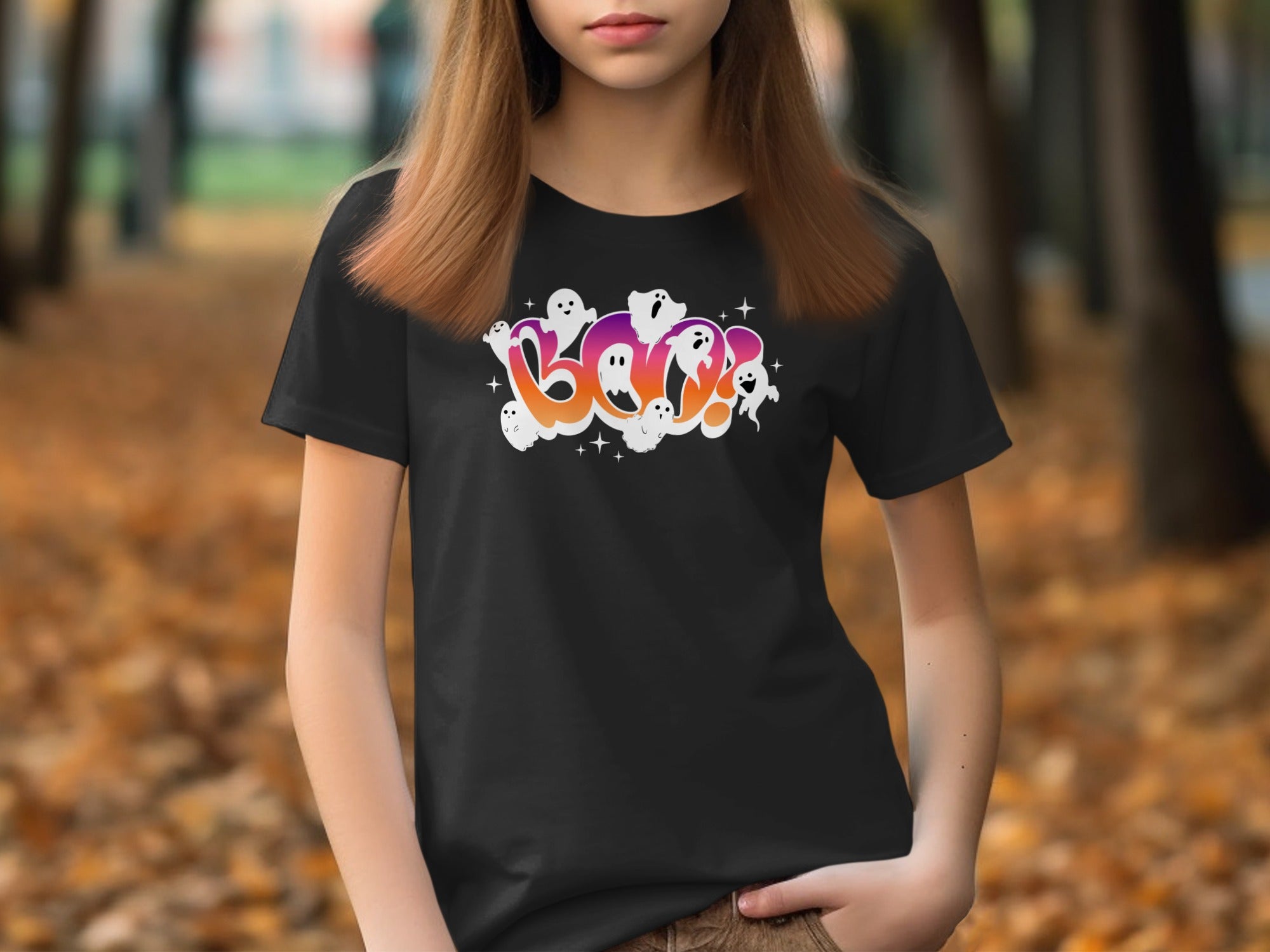 Spooky Boo Ghost Graphic Tee Halloween product
