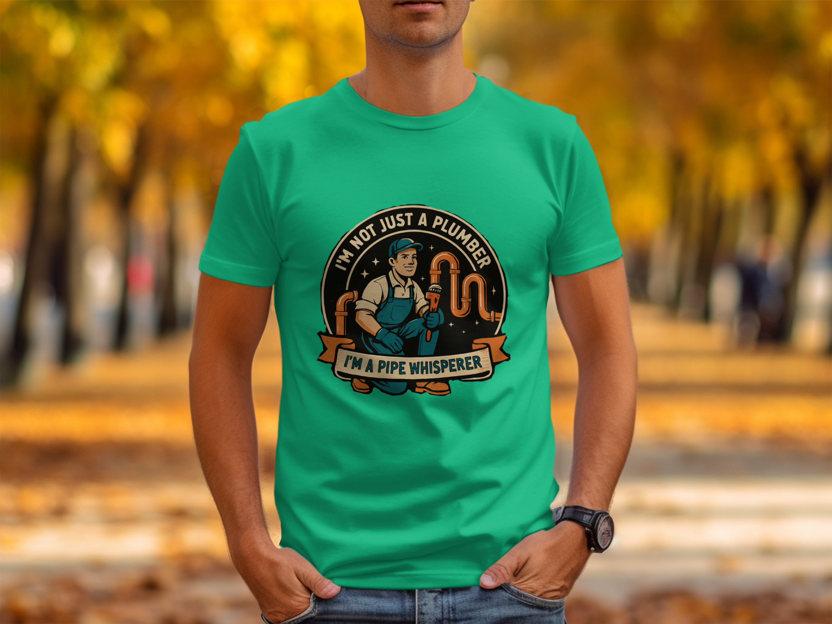 I'm A Pipe Whisperer Typography Graphic T-shirt product