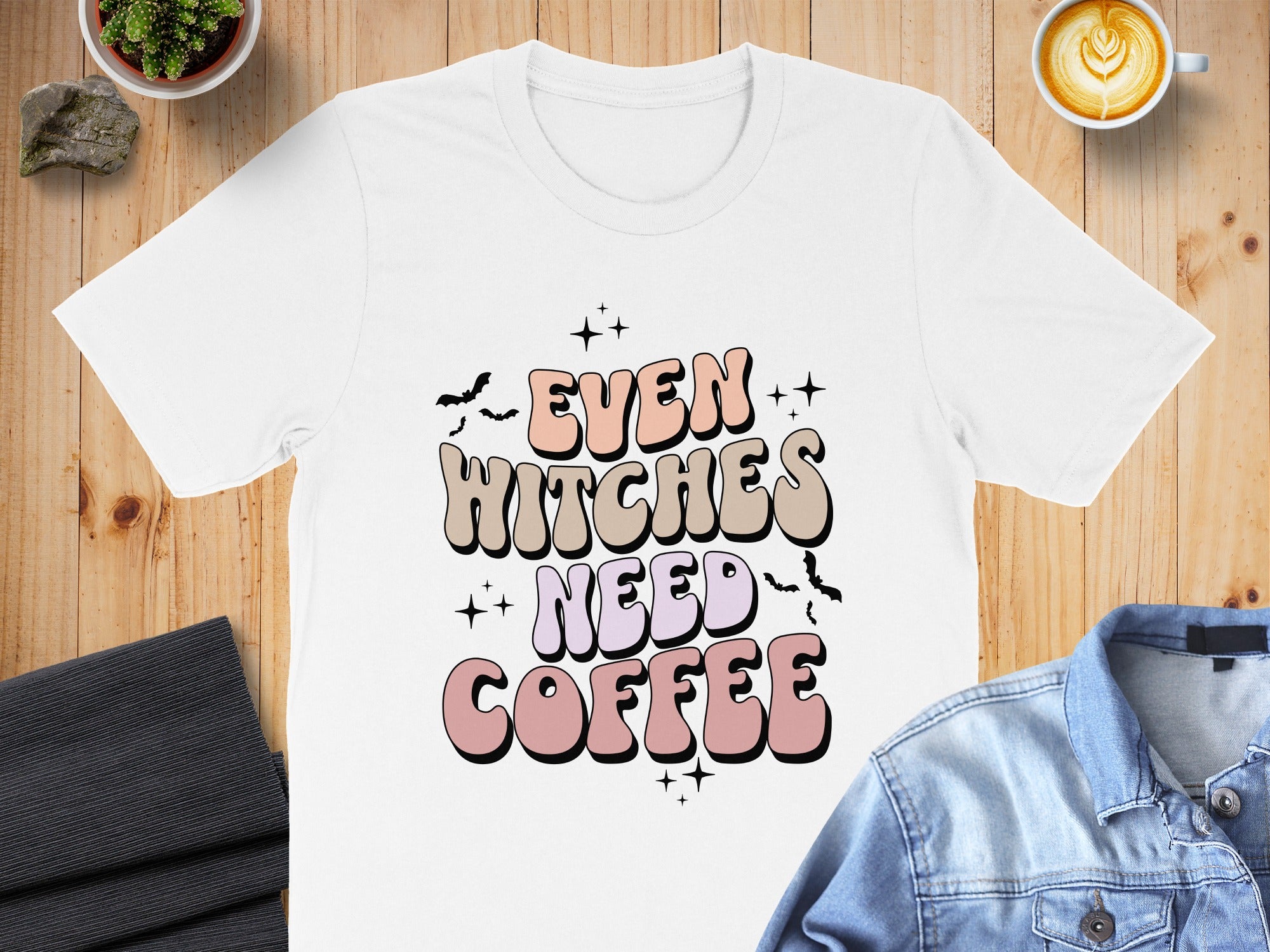 Even Witches Need Coffee Graphic T-shirt product