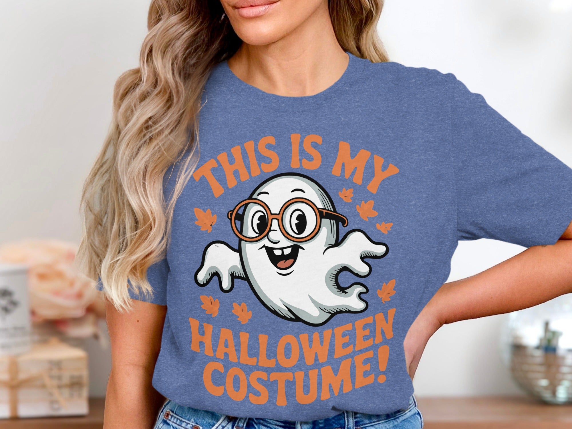 Funny Halloween Costume Ghost Graphic T-Shirt product type