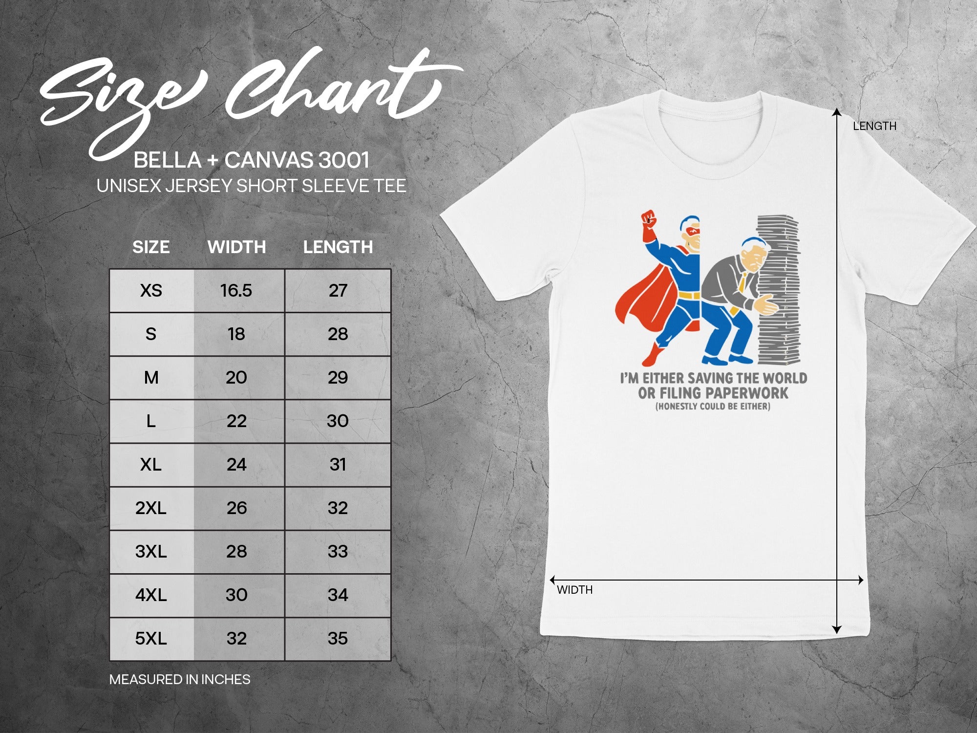 Saving the World or Filing Paperwork T-shirt product
