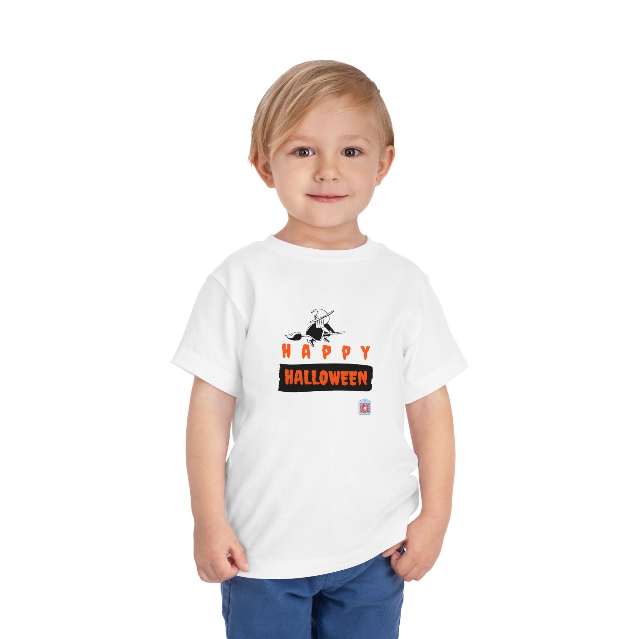 Happy Halloween with Flying Witch Halloween Graphic T-Shirt