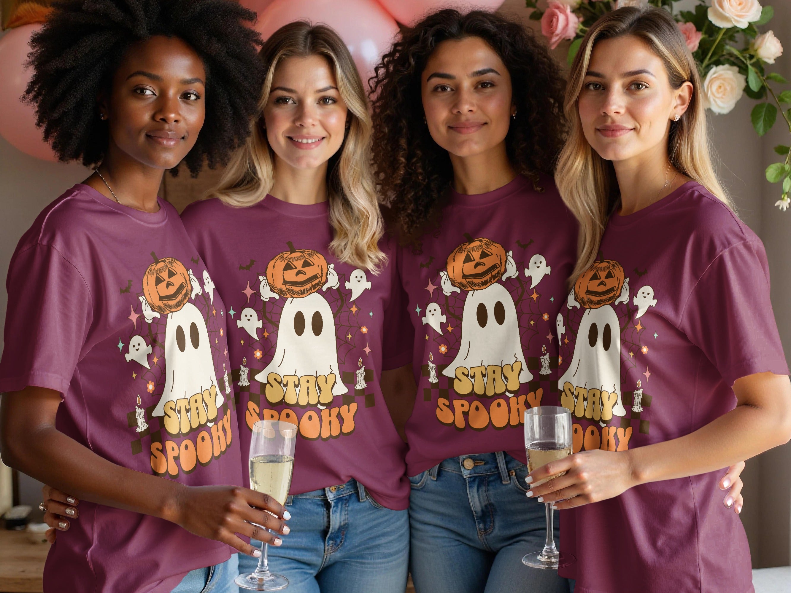 Stay Spooky Ghost and Pumpkins T-Shirt product