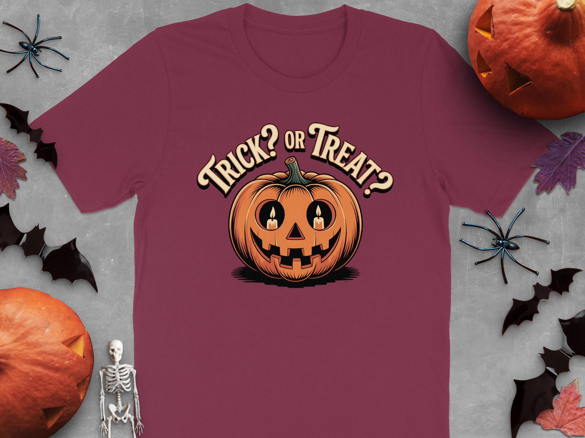 Trick or Treat Spooky Pumpkin Halloween Shirt product type
