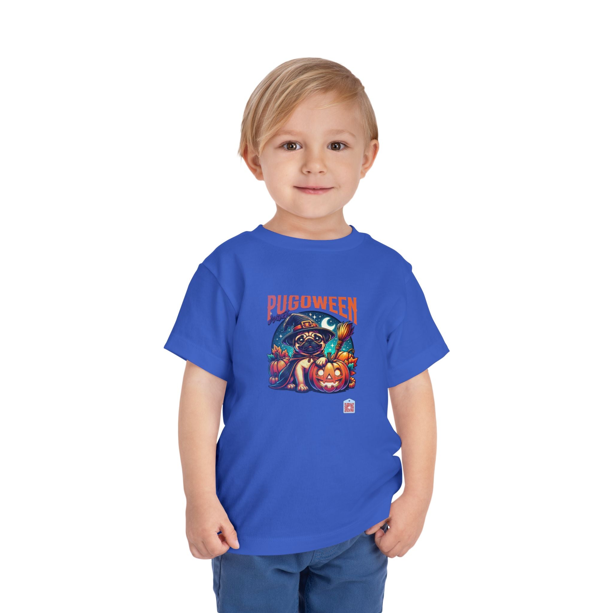 Pugoween Witch Halloween Design Cute Pug Puppy T-Shirt