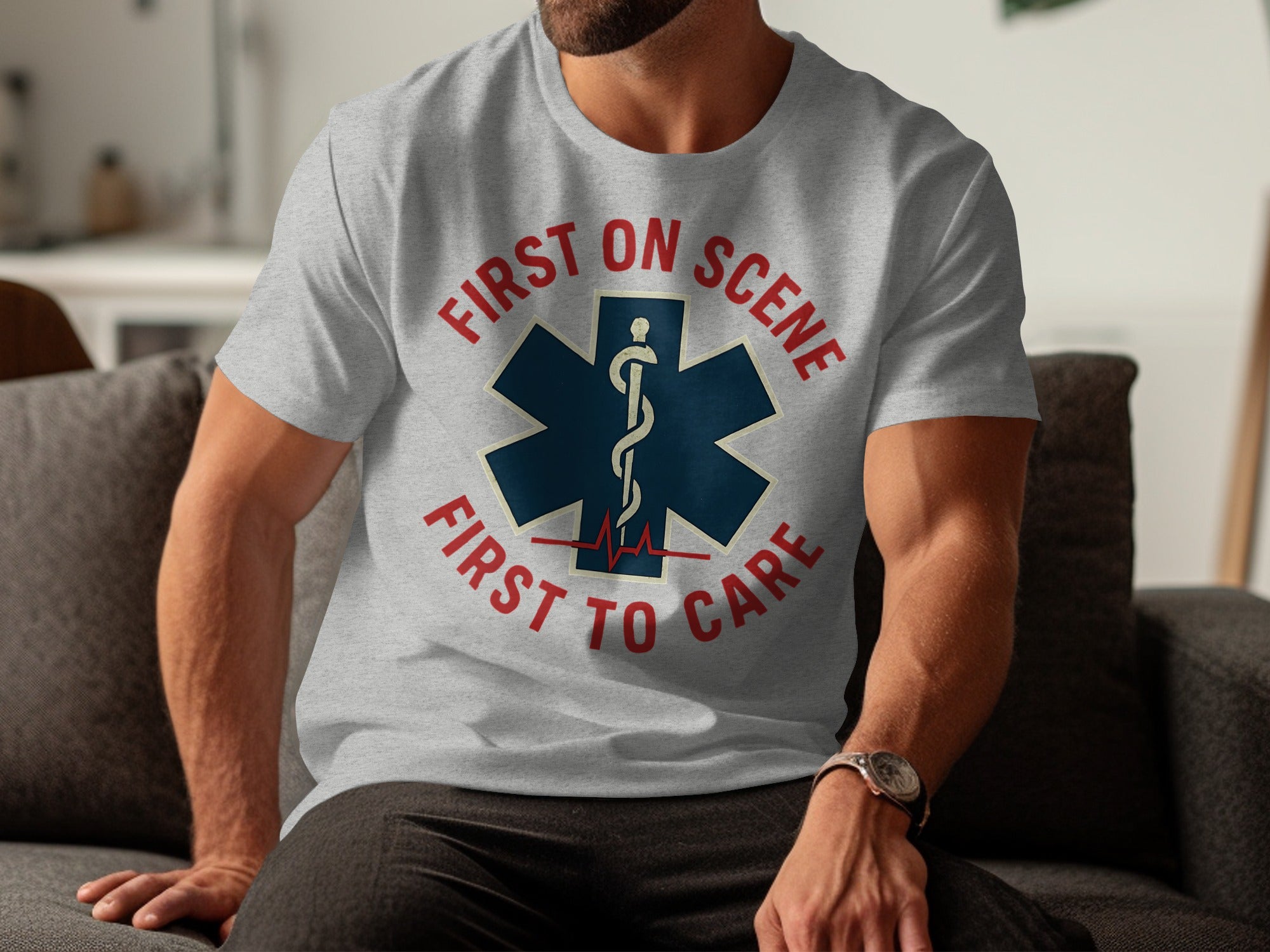 First on Scene First to Care Graphic T-shirt product