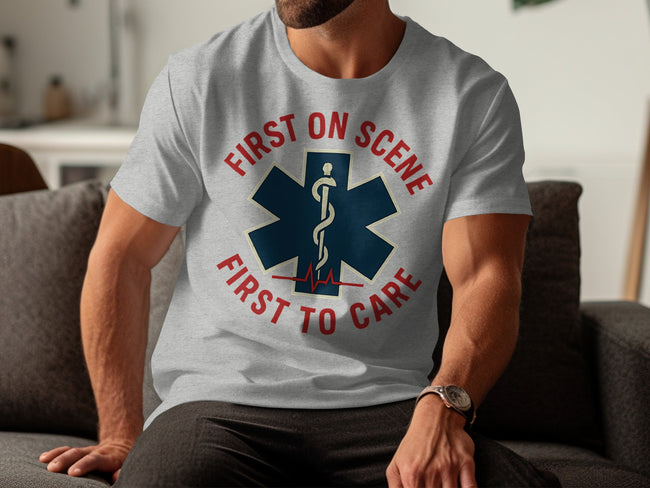 First on Scene First to Care Graphic T-shirt product