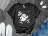 Hey Boo Ghost Halloween Graphic Tee Shirt product
