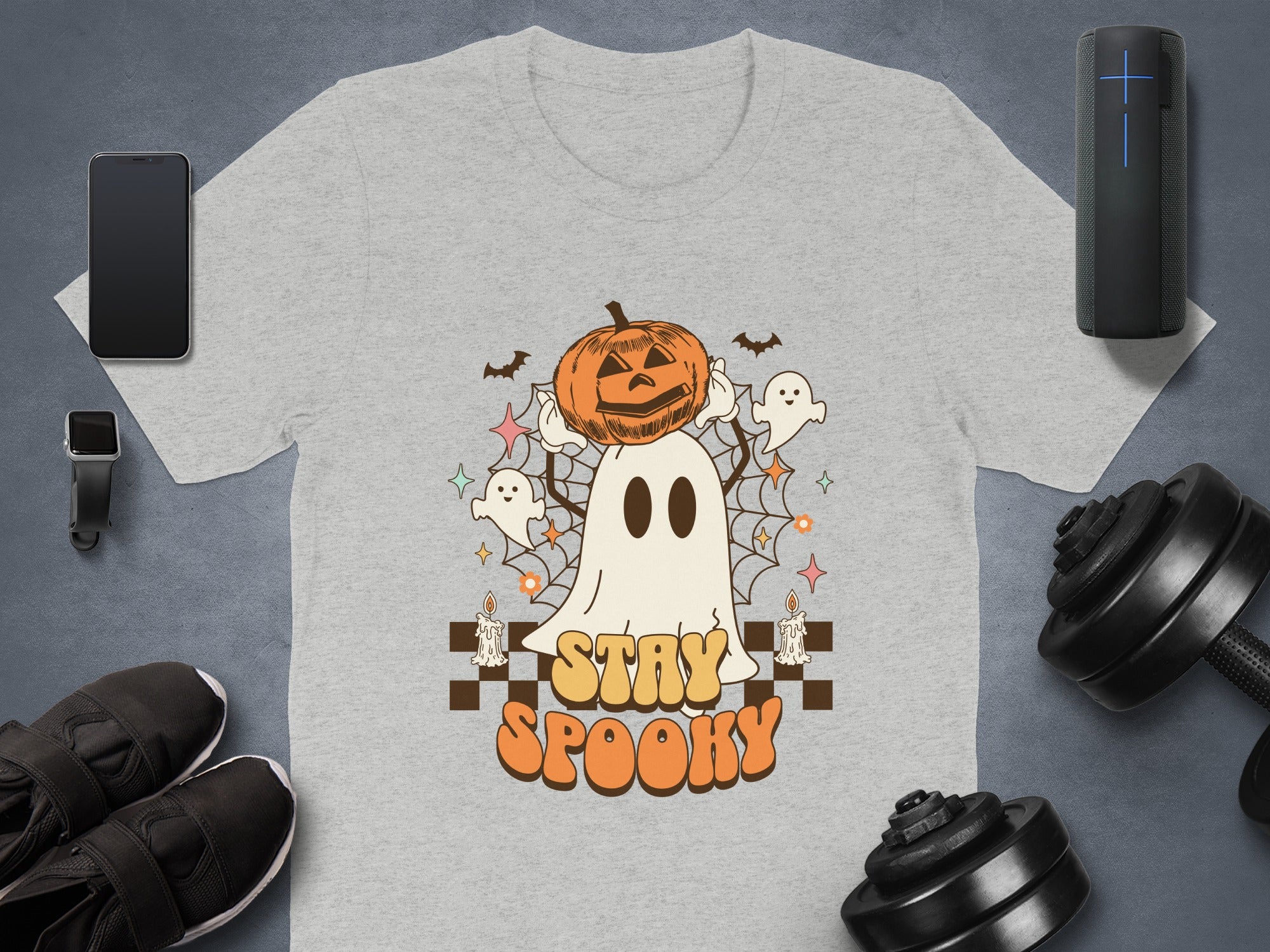Stay Spooky Pumpkin Ghost Haunted Halloween Shirt product