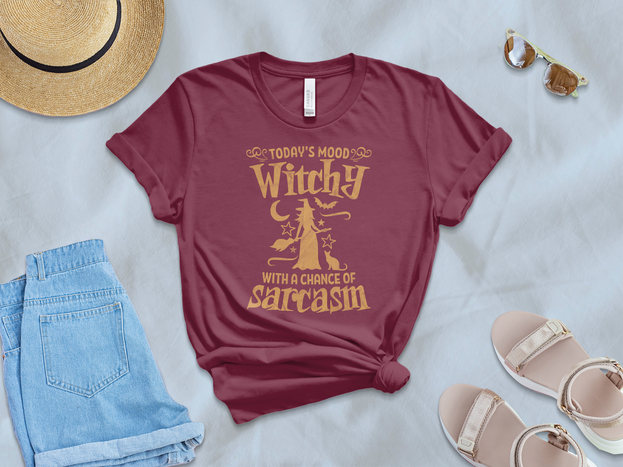 Today's Mood Witchy With A Chance of Sarcasm T-Shirt Product