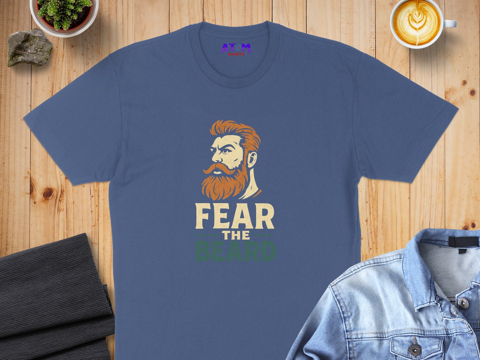 Fear The Beard Graphic Casual Wear T-Shirt product