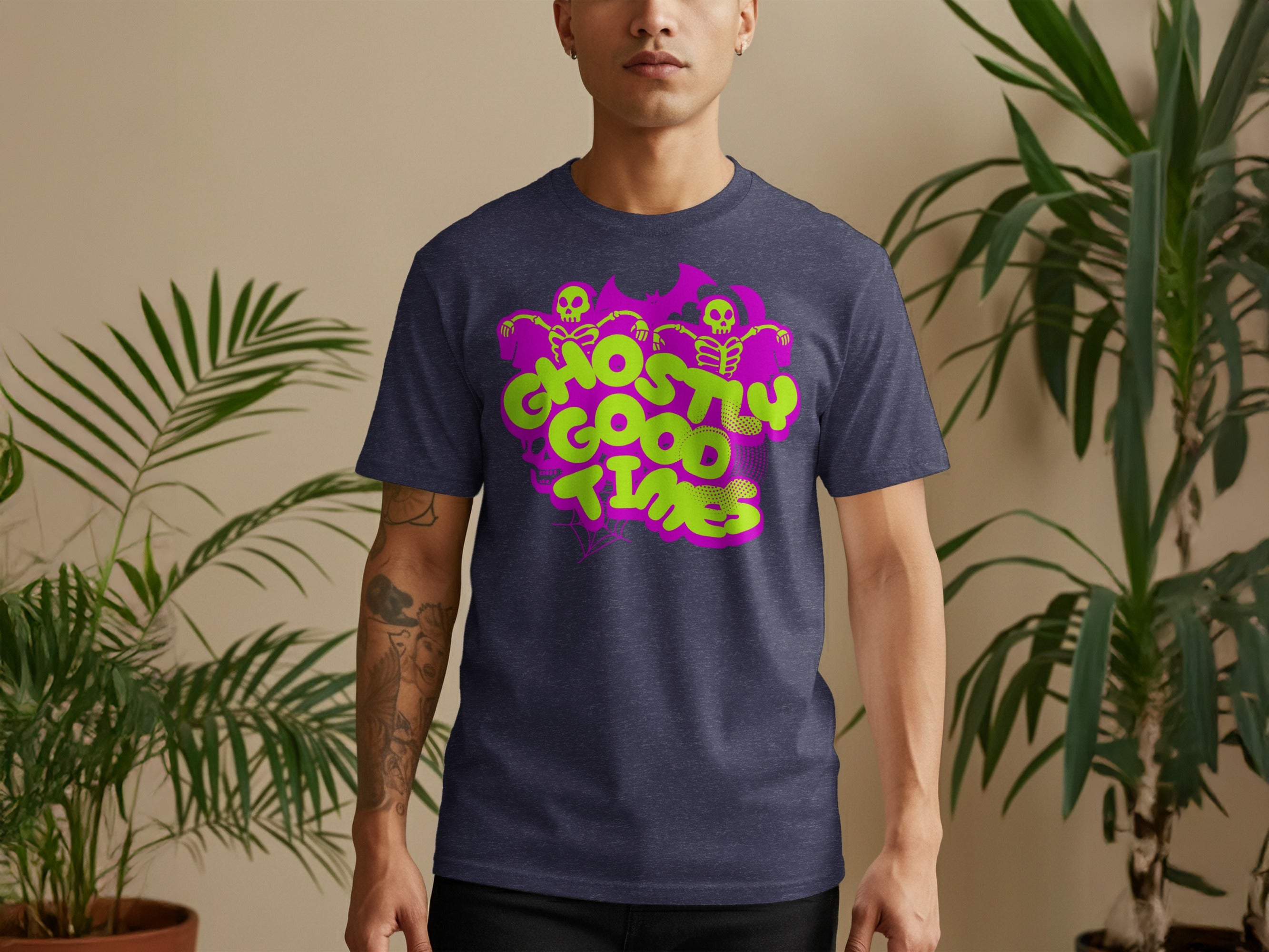 Ghostly Good Times Graphic Print T-Shirt product type