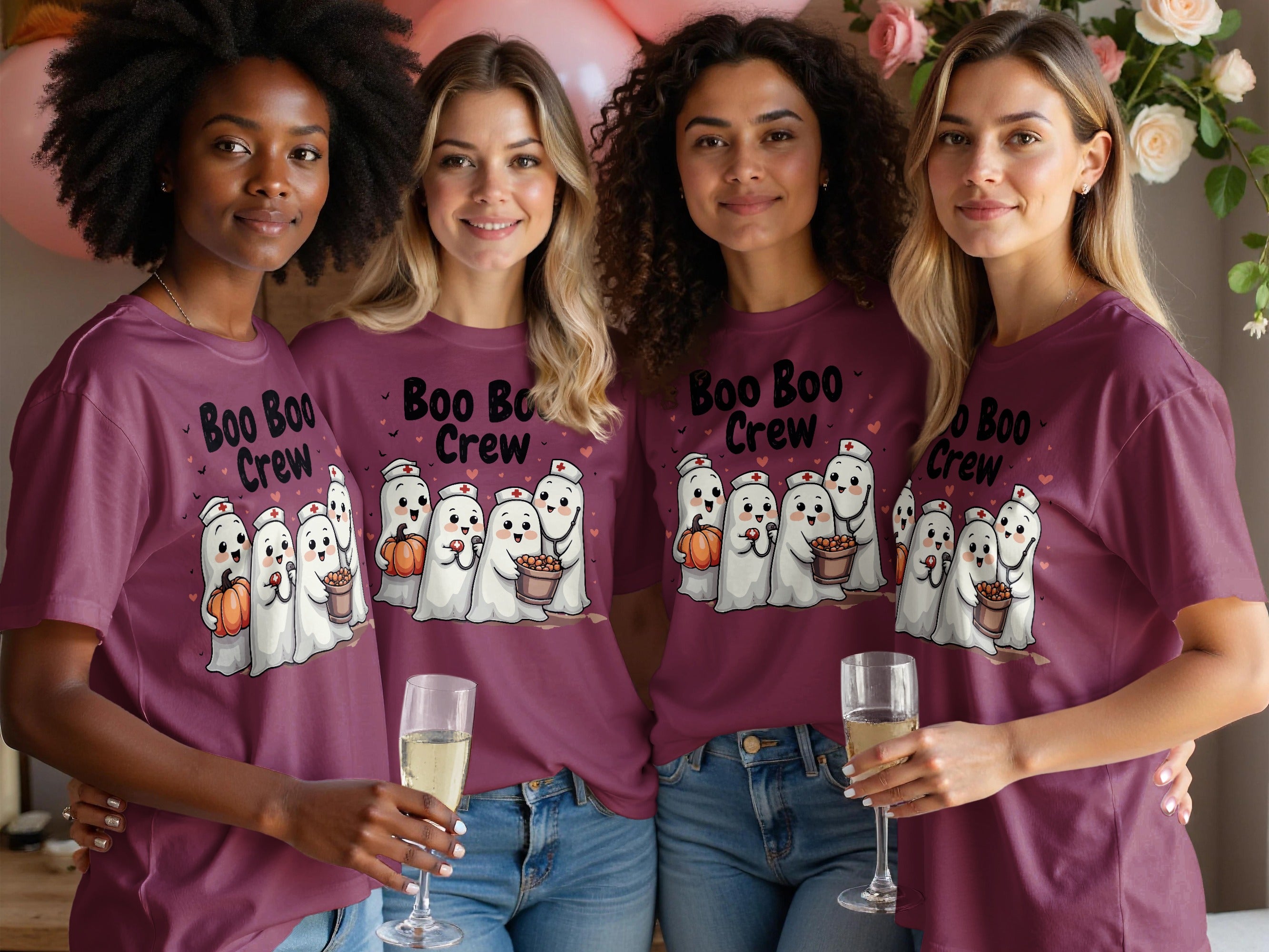 Boo Boo Crew Halloween Ghost Costume T-shirt product type