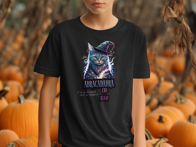 Abracadabra Wizard Cat Graphic T-shirt product