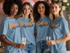 Boo-tiful Lettering Blue Graphic T-Shirt product type