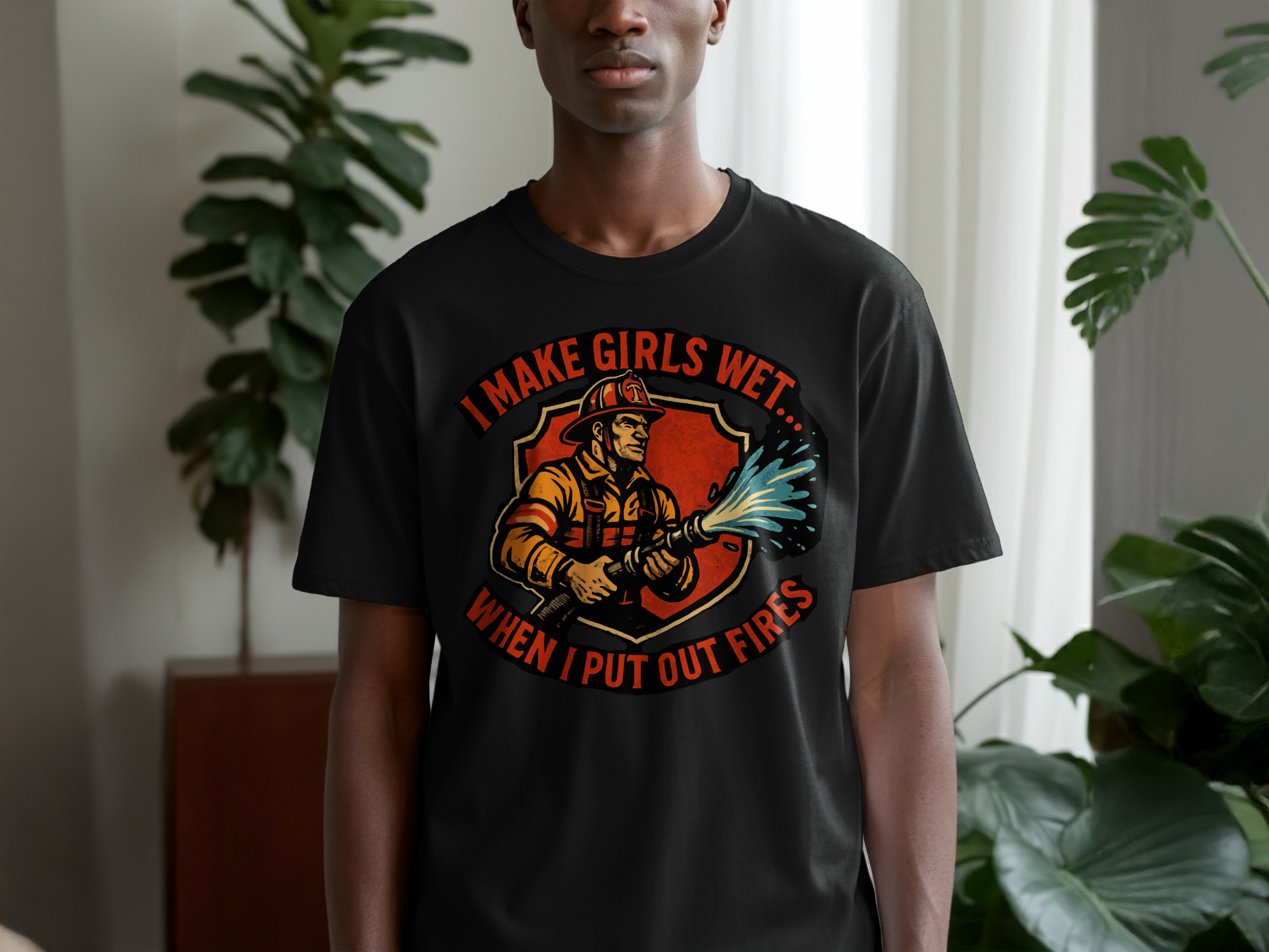 I Make Girls Wet When I Put Out Fires T-Shirt product