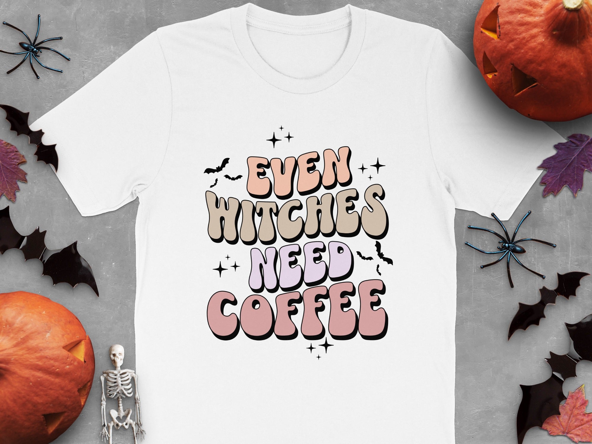 Even Witches Need Coffee Graphic Tee product type