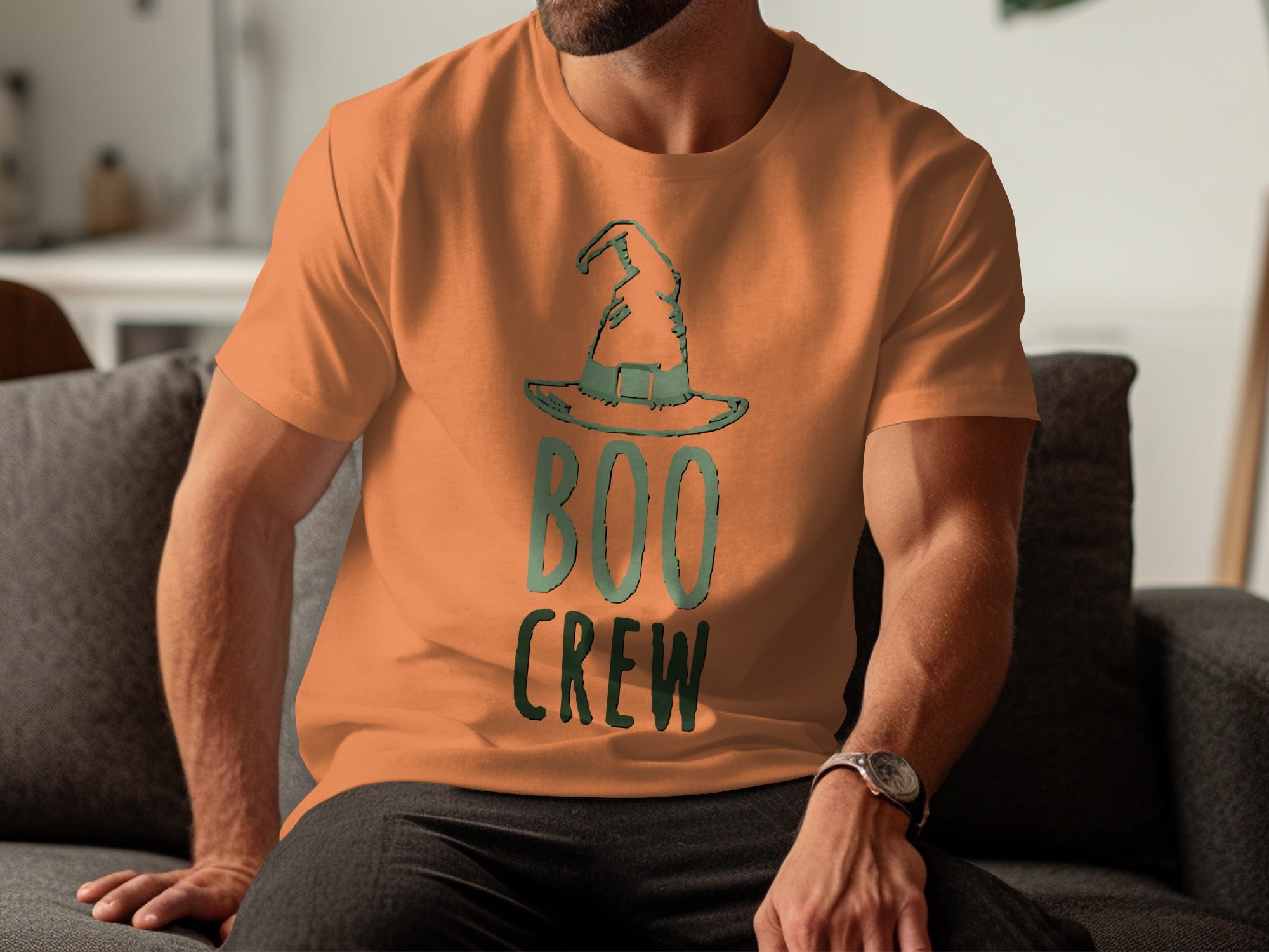 Boo Crew Witch Hat Halloween T-Shirt product