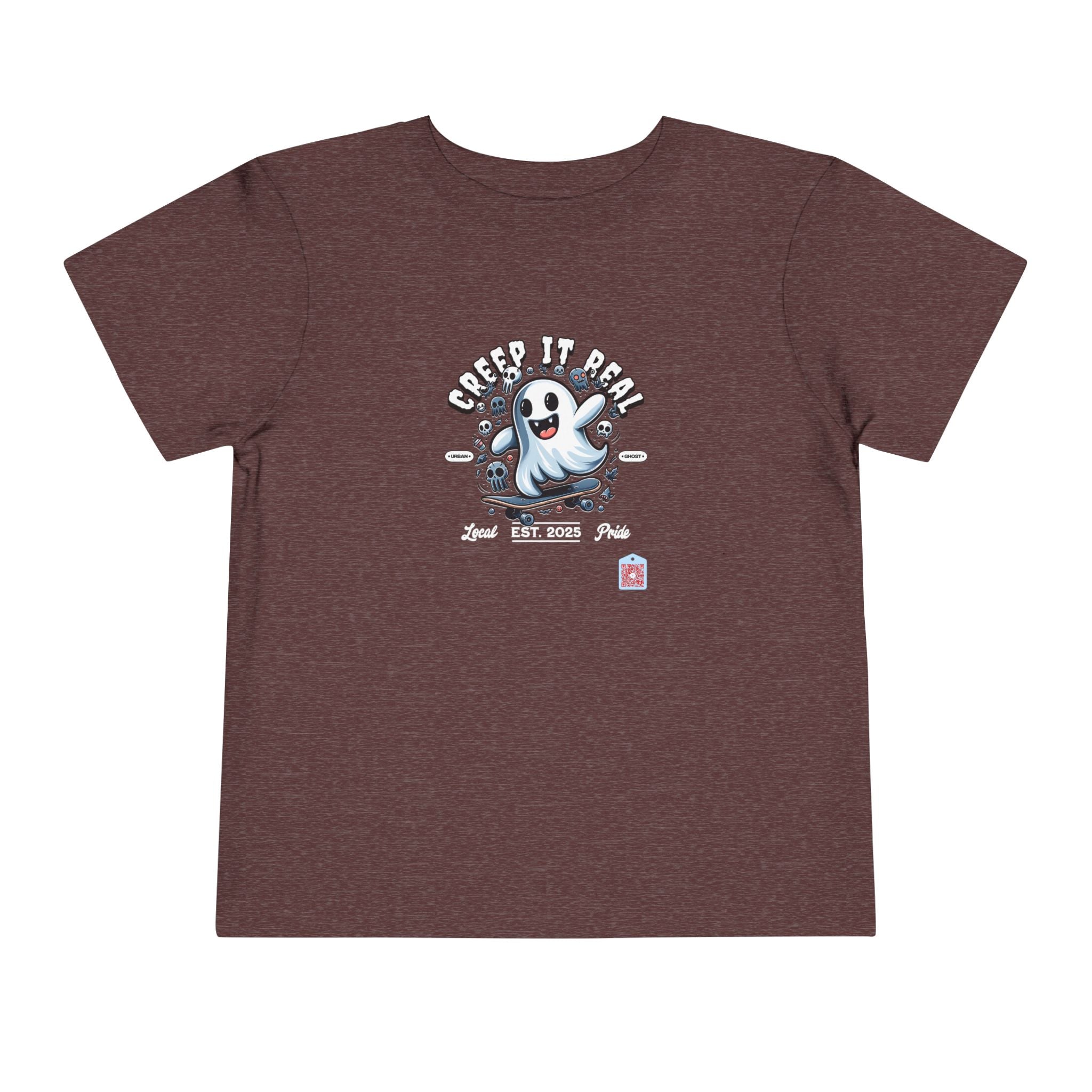 Creep It Real Ghost on Skateboard Urban Ghost T-Shirt