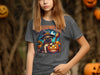 Cute Halloween Pug Graphic Tee Ideal for Fall Occasions product