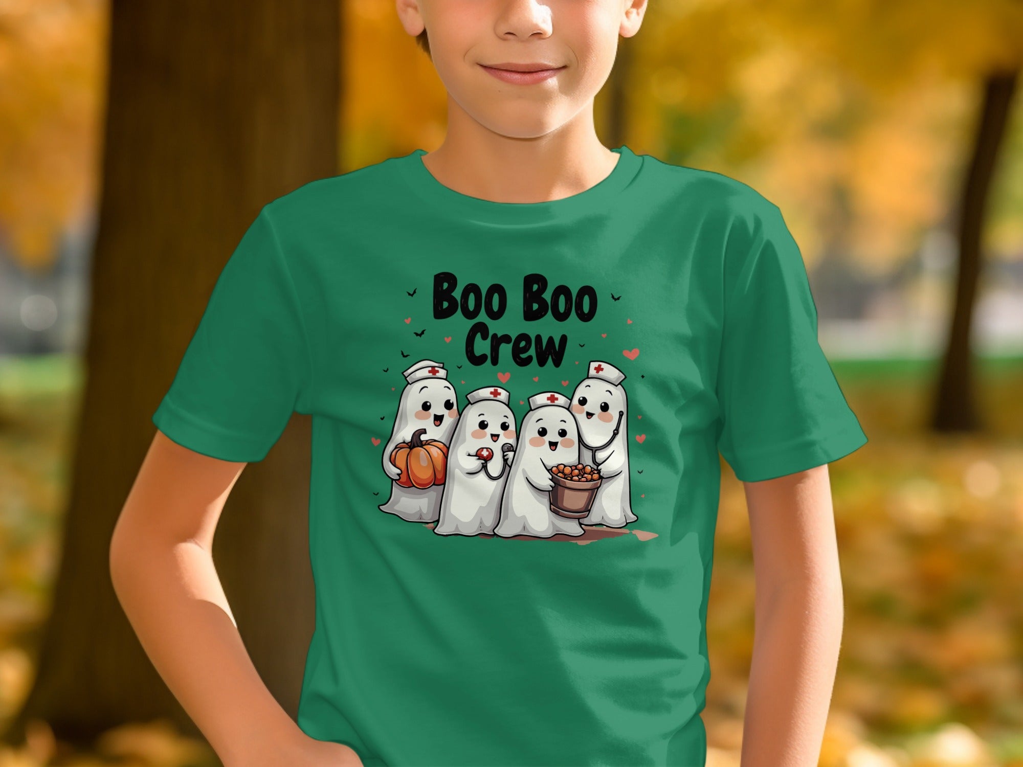 Boo Boo Crew Halloween Ghosts Youth T-Shirt product