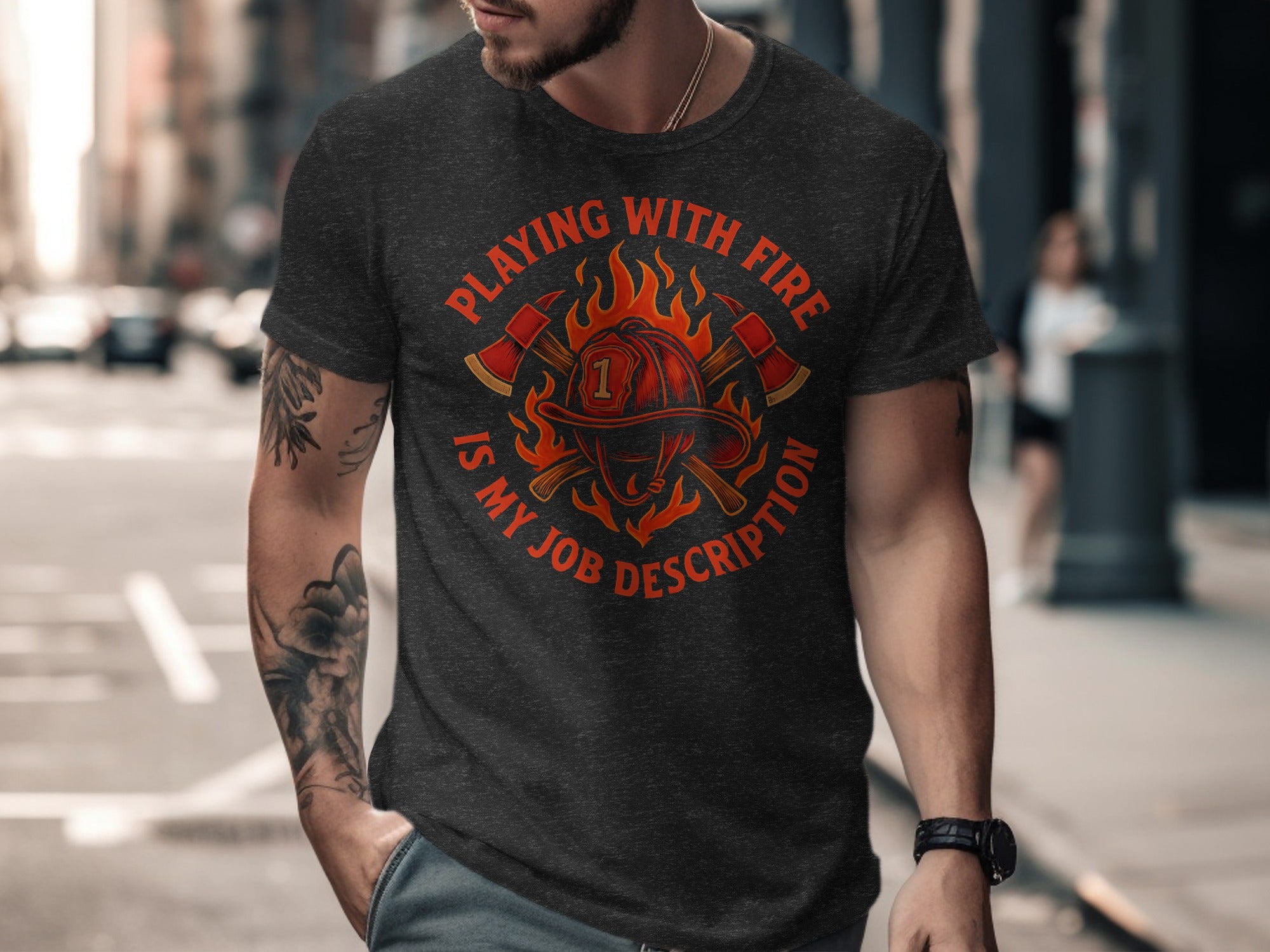 Playing With Fire Is My Job Description T-shirt product