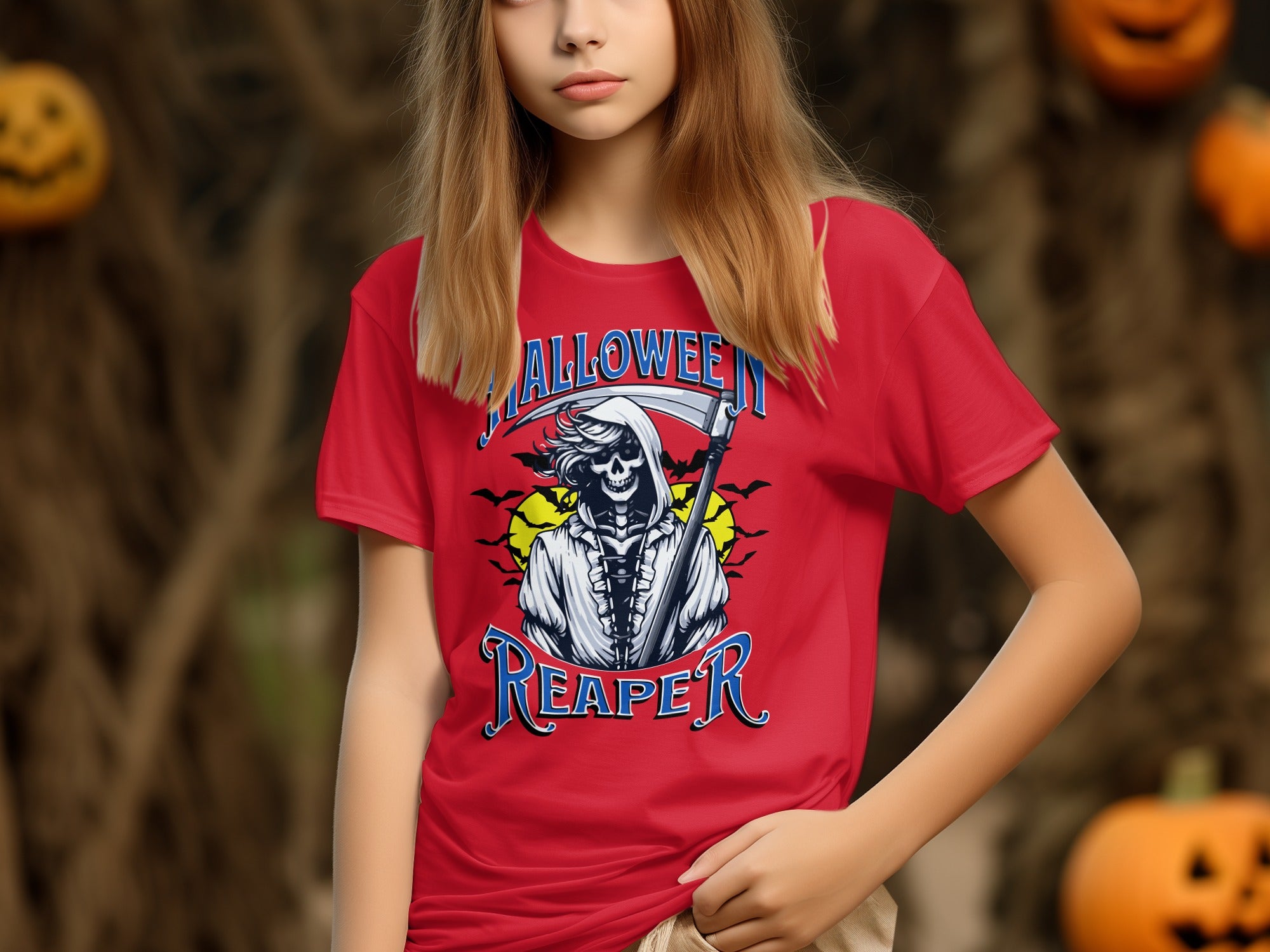 Halloween Reaper Graphic Tee Shirt product