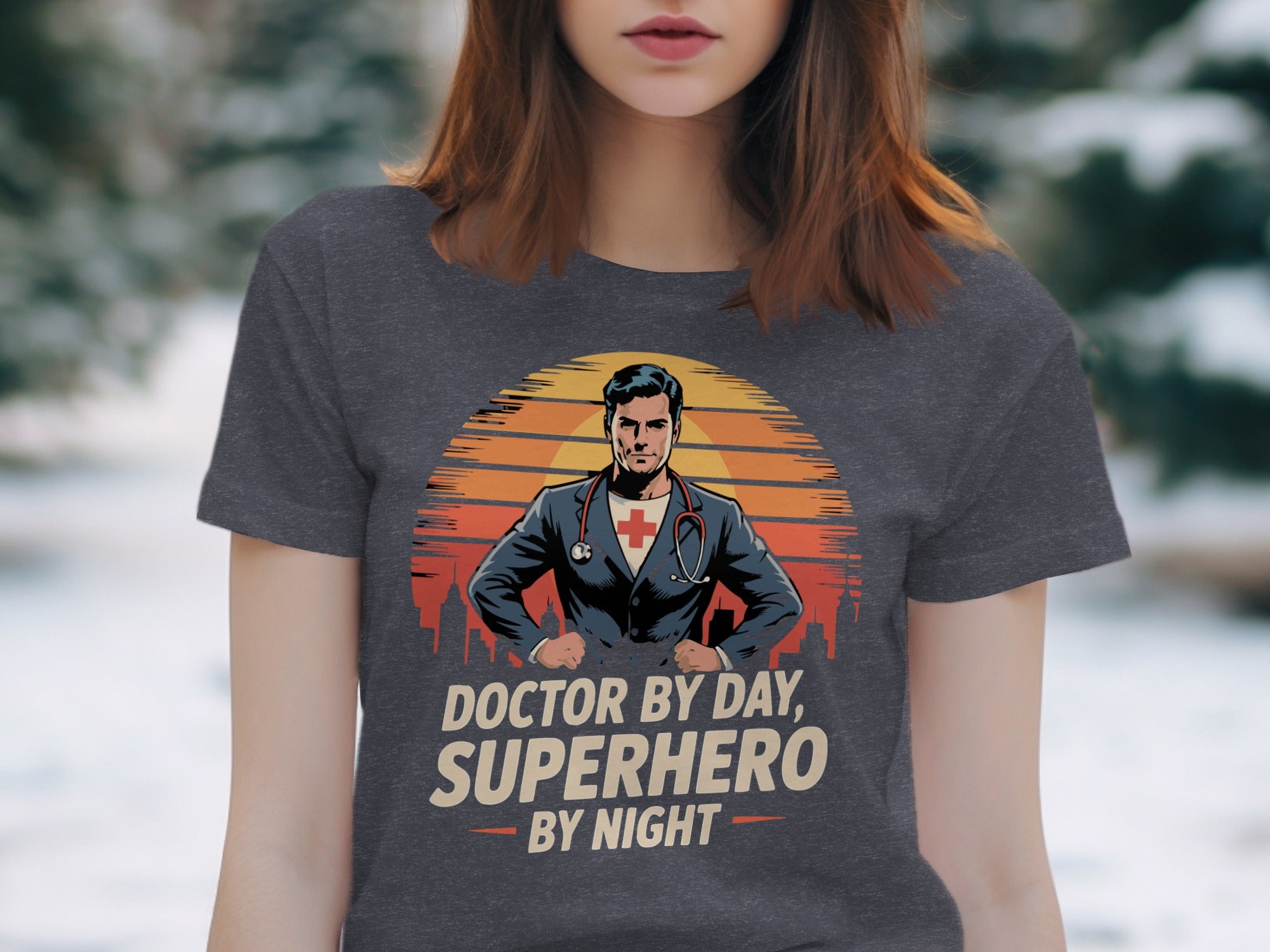 Doctor By Day Superhero By Night Novelty T-shirt product