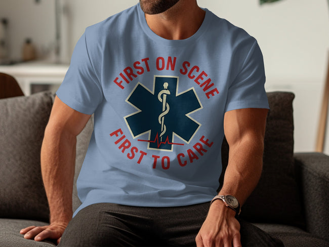 First On Scene First To Care Star of Life Medical T-Shirt
