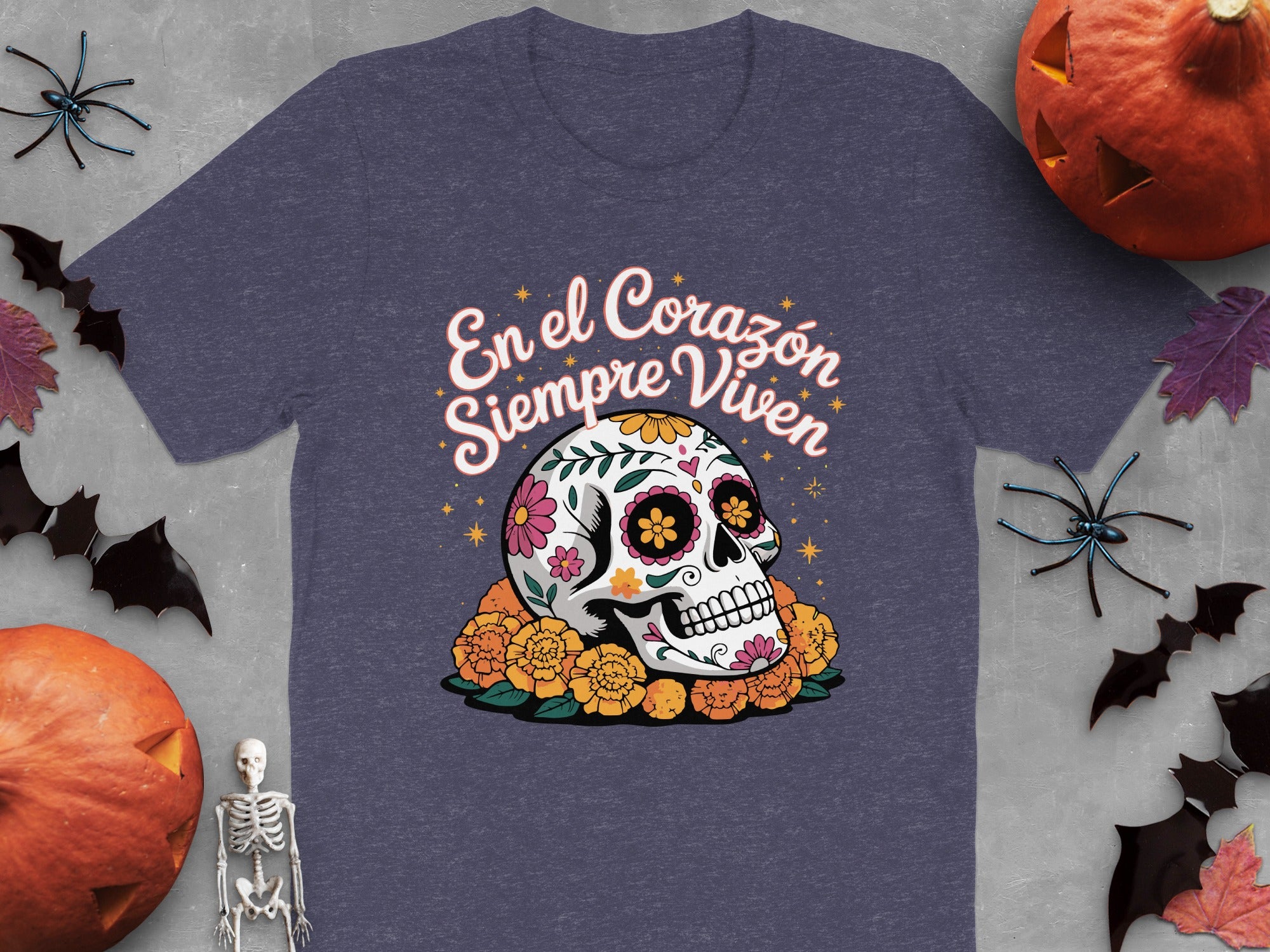 En el Corazón Siempre Viven Skull T-shirt product type