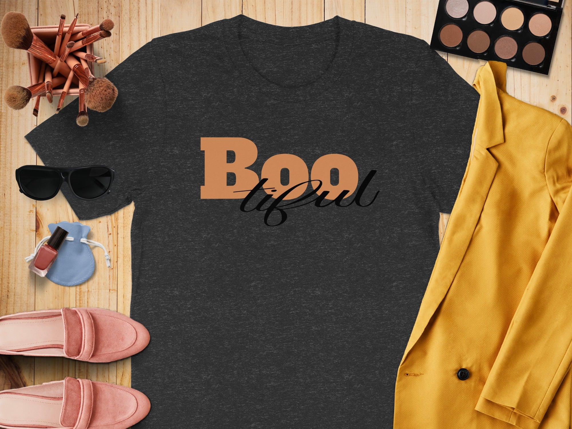 Boo-tiful Stylish Festive Halloween Graphic T-Shirt product