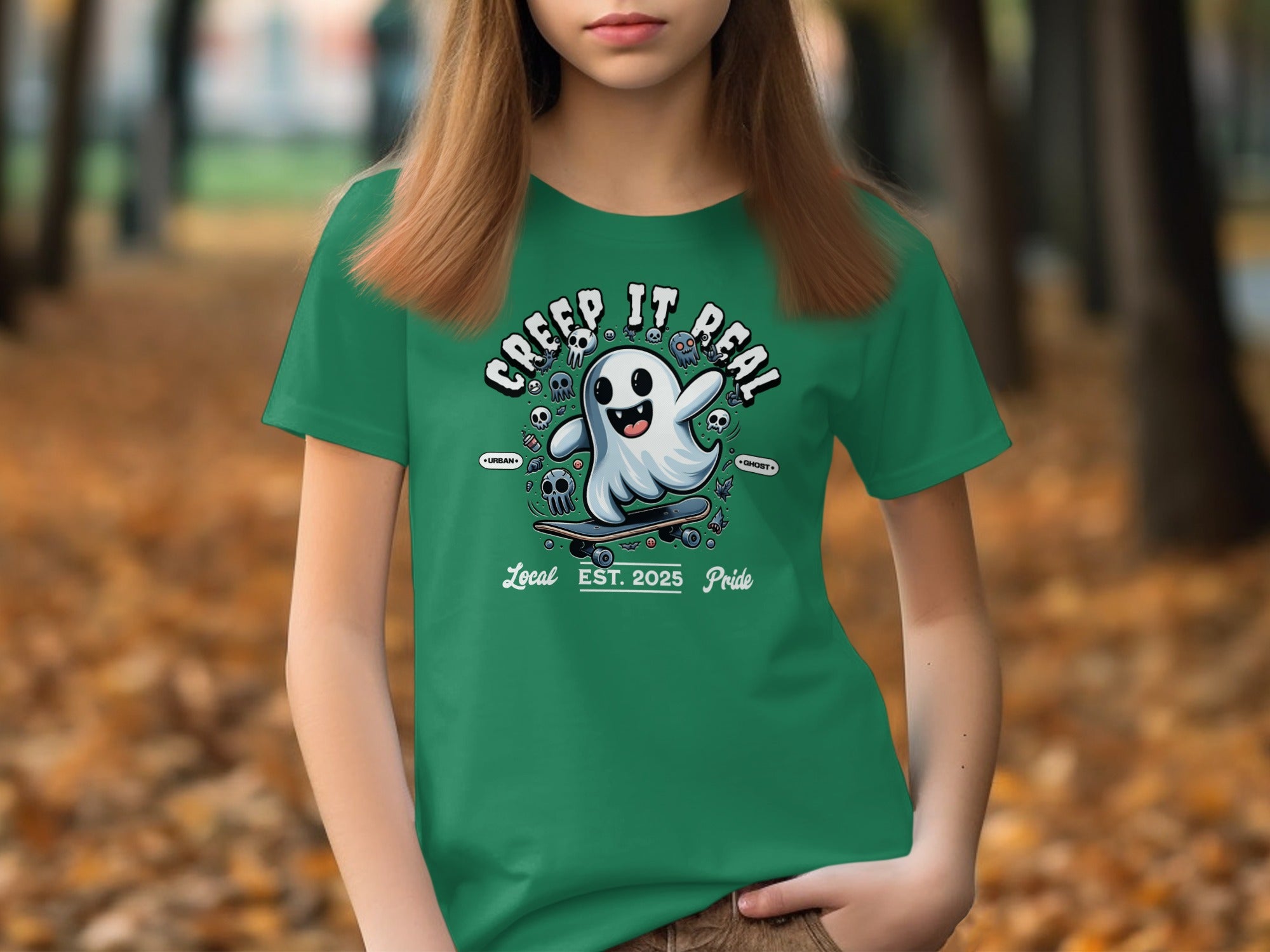 Creep It Real Ghost Themed Graphic T-shirt product type